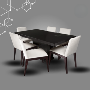 Comedor Elegante con sillas tapizadas