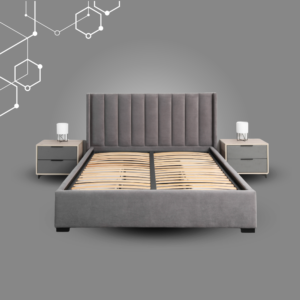 Juego de Dormitorio Moderno con Cama Tapizada – Hoglas